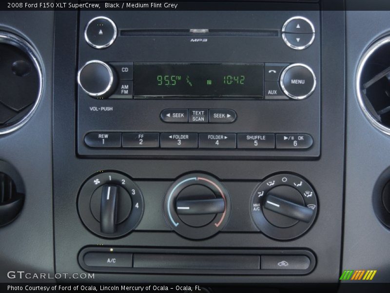 Black / Medium Flint Grey 2008 Ford F150 XLT SuperCrew