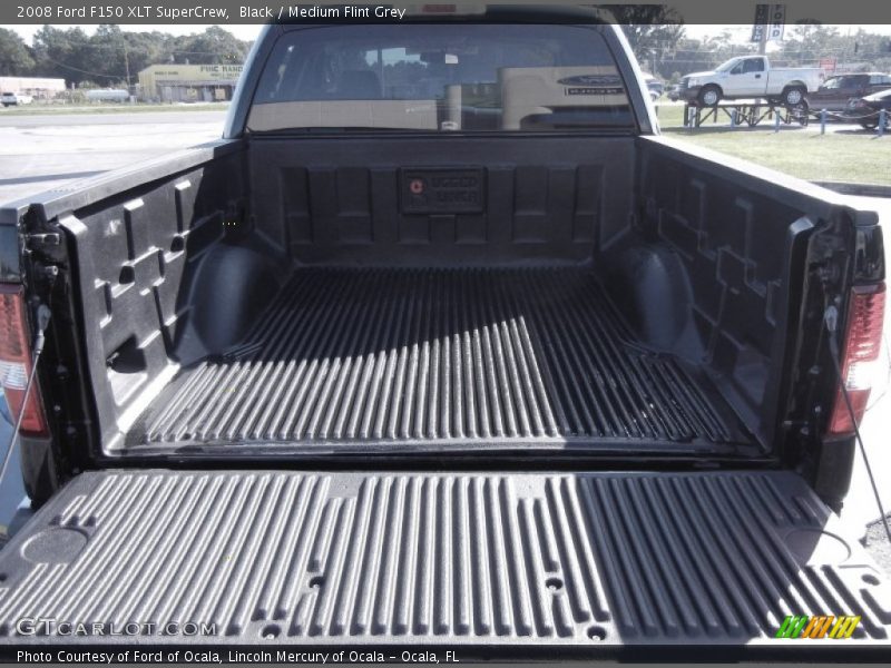 Black / Medium Flint Grey 2008 Ford F150 XLT SuperCrew