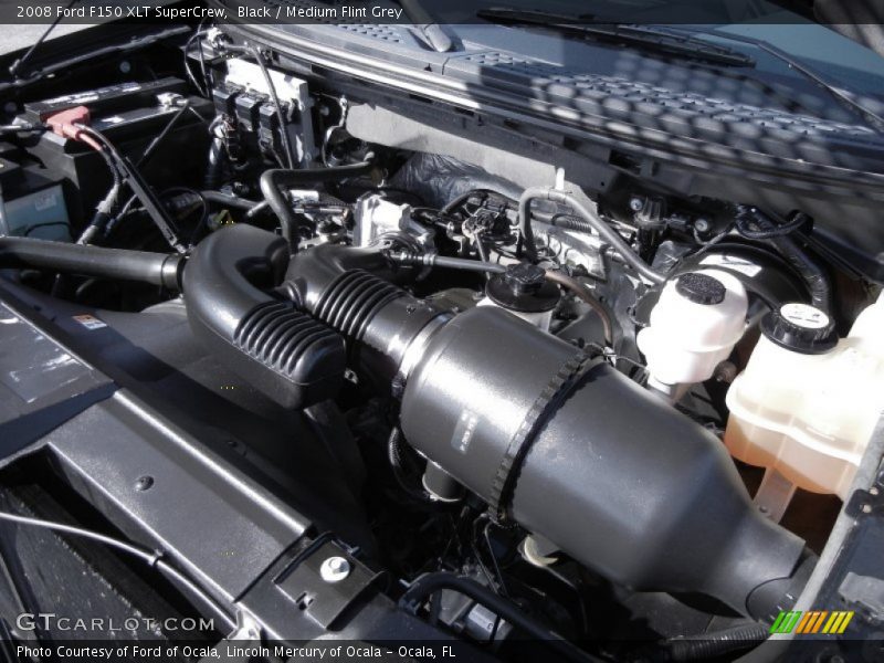 Black / Medium Flint Grey 2008 Ford F150 XLT SuperCrew