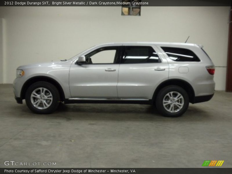 Bright Silver Metallic / Dark Graystone/Medium Graystone 2012 Dodge Durango SXT