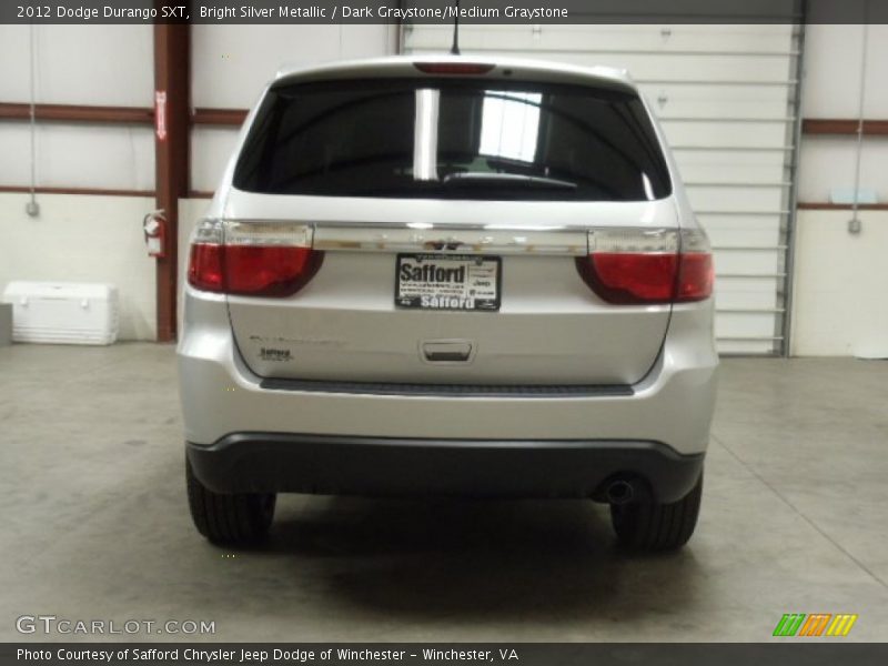 Bright Silver Metallic / Dark Graystone/Medium Graystone 2012 Dodge Durango SXT