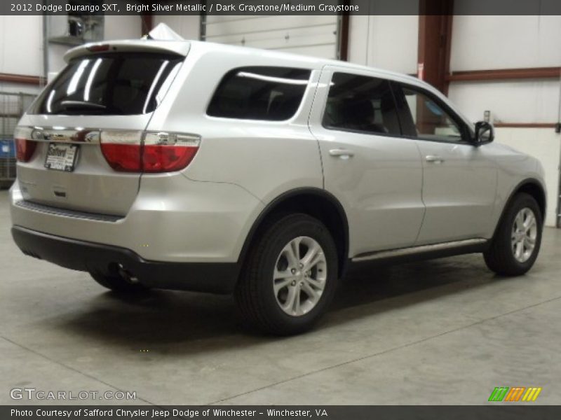 Bright Silver Metallic / Dark Graystone/Medium Graystone 2012 Dodge Durango SXT