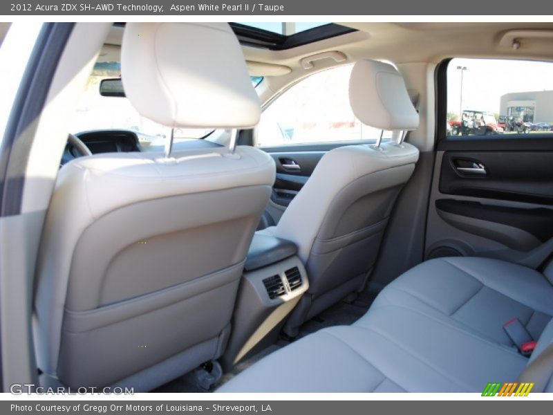 2012 ZDX SH-AWD Technology Taupe Interior