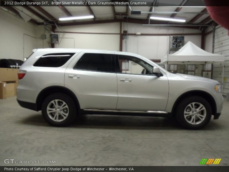 Bright Silver Metallic / Dark Graystone/Medium Graystone 2012 Dodge Durango SXT