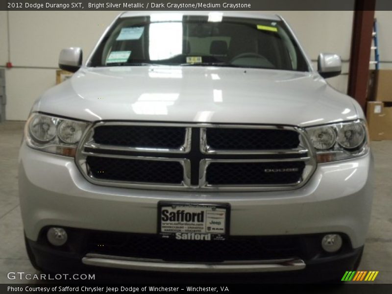 Bright Silver Metallic / Dark Graystone/Medium Graystone 2012 Dodge Durango SXT