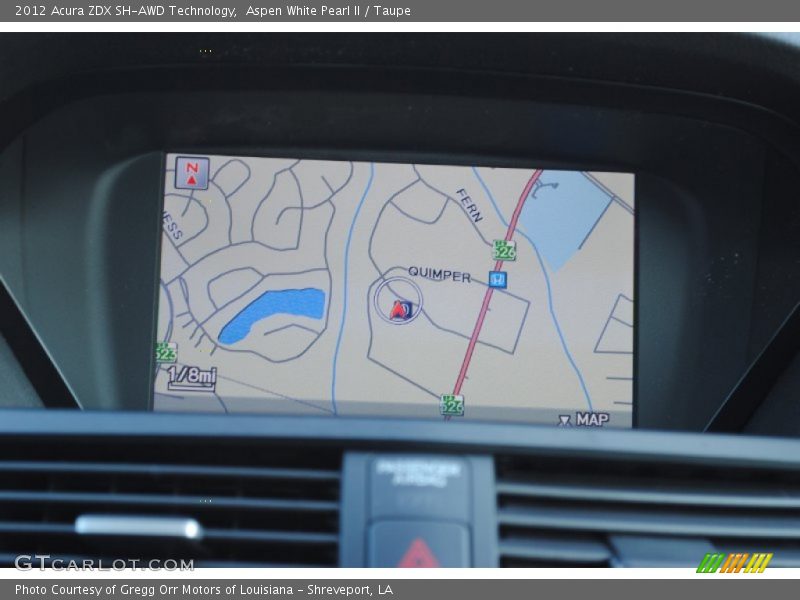 Navigation of 2012 ZDX SH-AWD Technology
