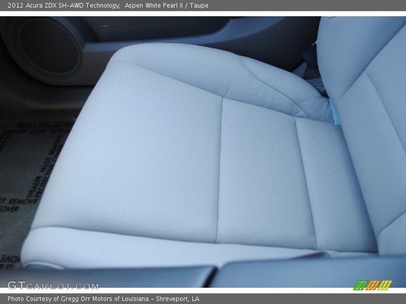  2012 ZDX SH-AWD Technology Taupe Interior