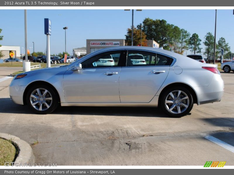 Silver Moon / Taupe 2012 Acura TL 3.5 Technology