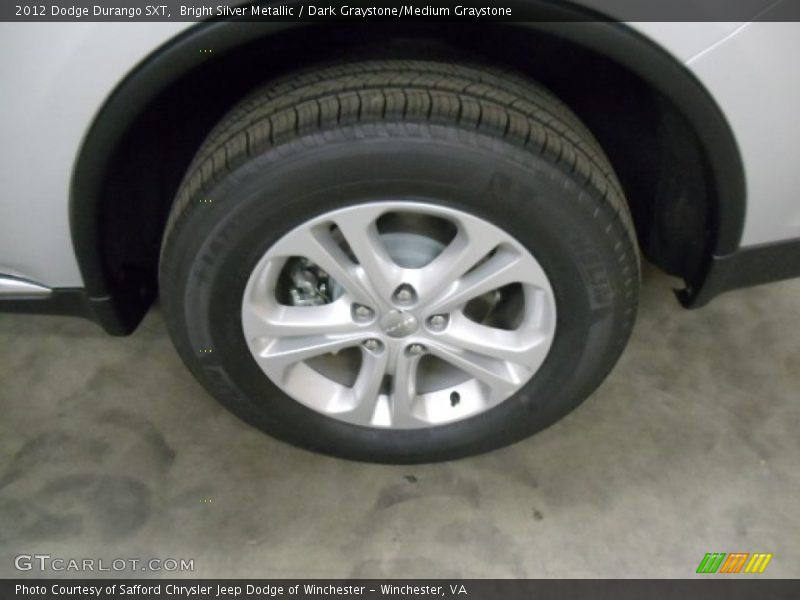 Bright Silver Metallic / Dark Graystone/Medium Graystone 2012 Dodge Durango SXT