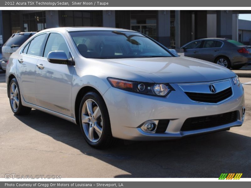 Silver Moon / Taupe 2012 Acura TSX Technology Sedan