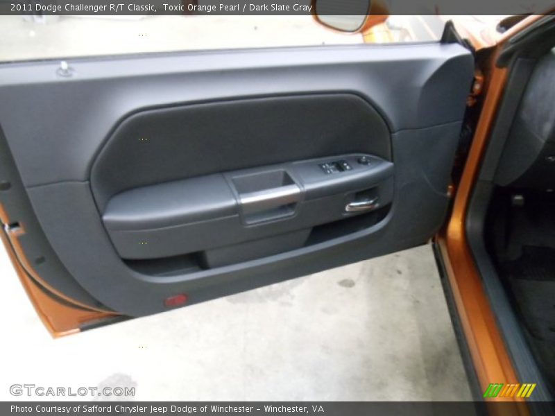 Toxic Orange Pearl / Dark Slate Gray 2011 Dodge Challenger R/T Classic