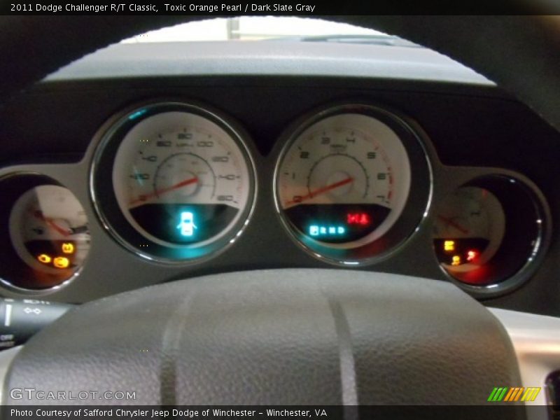 Toxic Orange Pearl / Dark Slate Gray 2011 Dodge Challenger R/T Classic