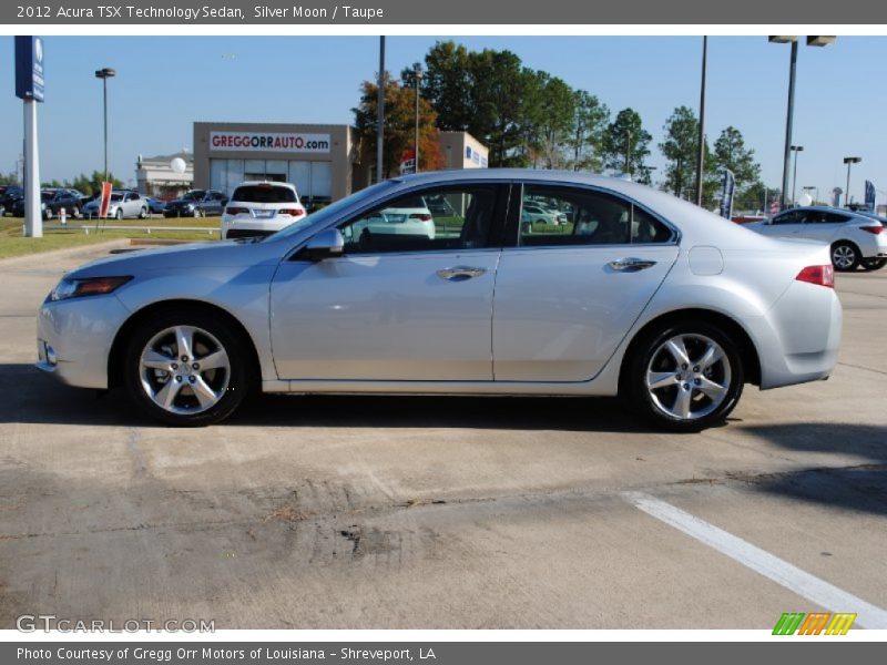 Silver Moon / Taupe 2012 Acura TSX Technology Sedan