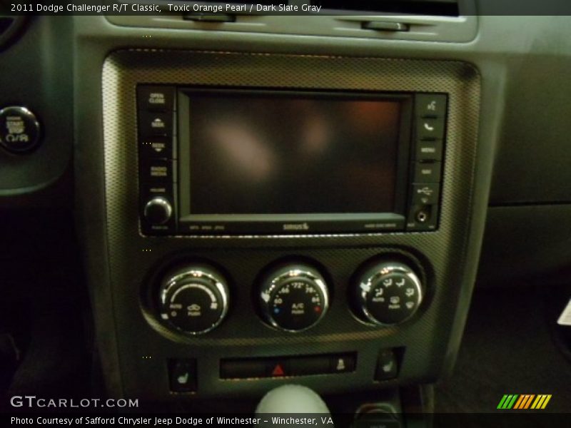 Toxic Orange Pearl / Dark Slate Gray 2011 Dodge Challenger R/T Classic