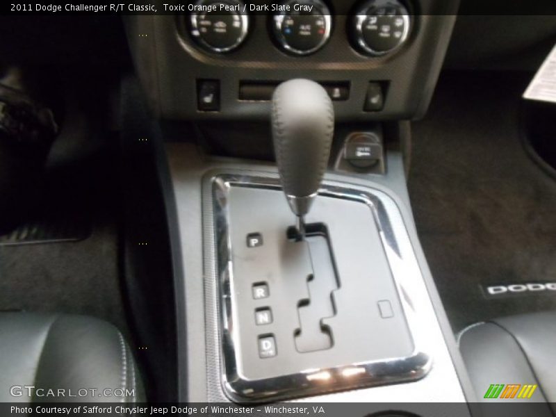 Toxic Orange Pearl / Dark Slate Gray 2011 Dodge Challenger R/T Classic
