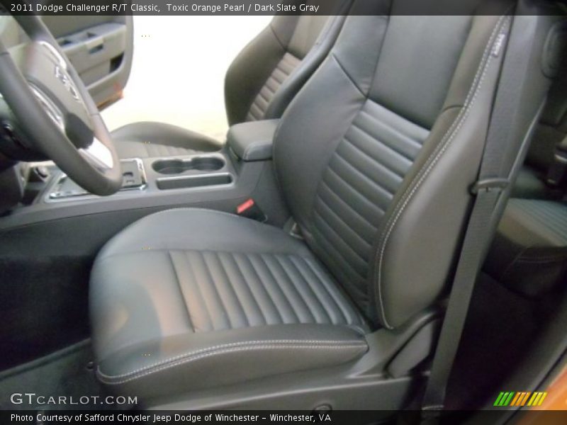 Toxic Orange Pearl / Dark Slate Gray 2011 Dodge Challenger R/T Classic
