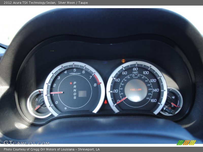  2012 TSX Technology Sedan Technology Sedan Gauges
