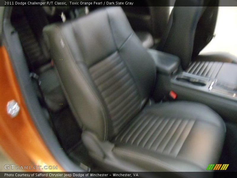 Toxic Orange Pearl / Dark Slate Gray 2011 Dodge Challenger R/T Classic