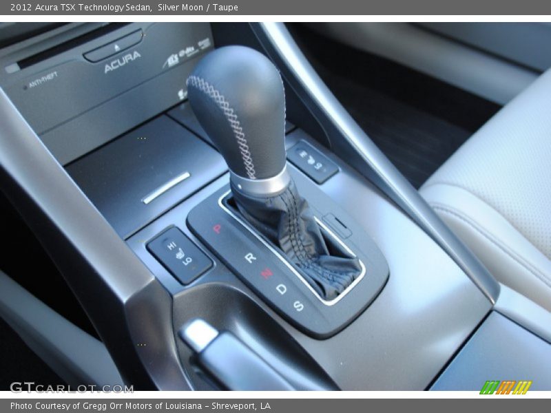  2012 TSX Technology Sedan 5 Speed Sequential SportShift Automatic Shifter