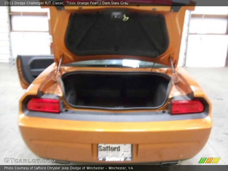 Toxic Orange Pearl / Dark Slate Gray 2011 Dodge Challenger R/T Classic