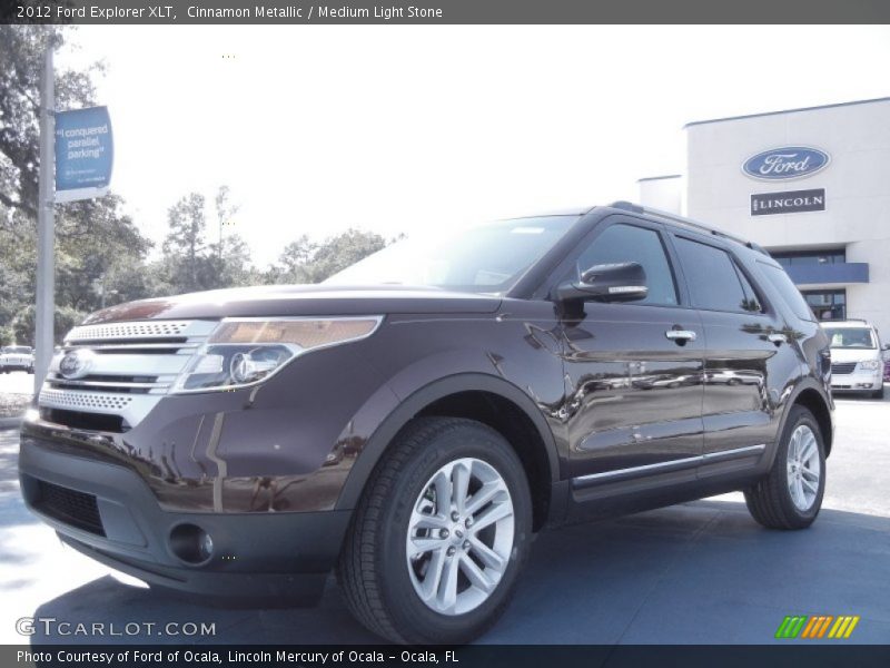 Cinnamon Metallic / Medium Light Stone 2012 Ford Explorer XLT