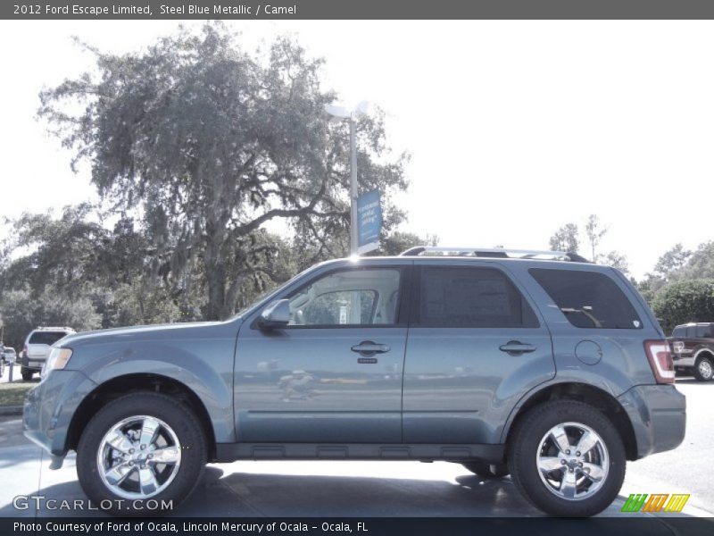 Steel Blue Metallic / Camel 2012 Ford Escape Limited