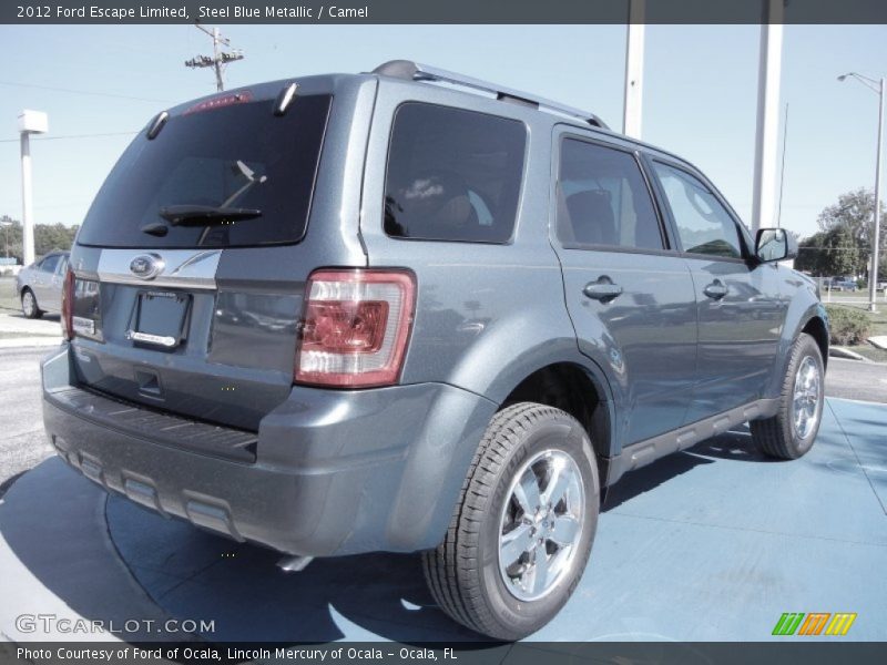 Steel Blue Metallic / Camel 2012 Ford Escape Limited