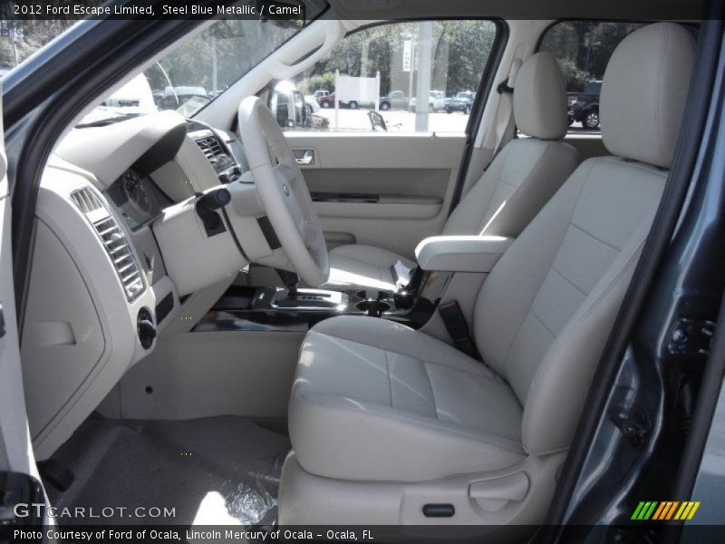 Steel Blue Metallic / Camel 2012 Ford Escape Limited