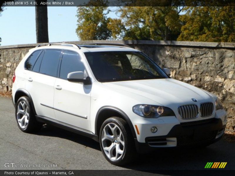 Alpine White / Black 2008 BMW X5 4.8i