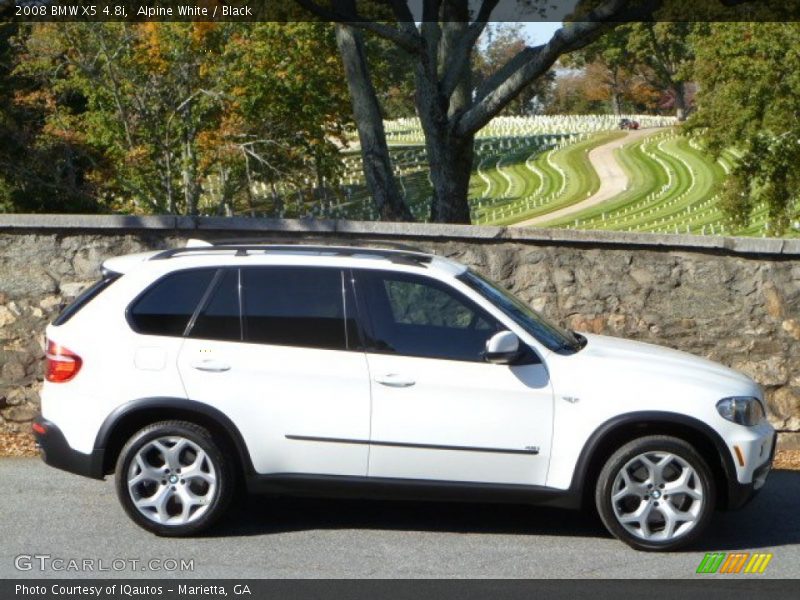Alpine White / Black 2008 BMW X5 4.8i