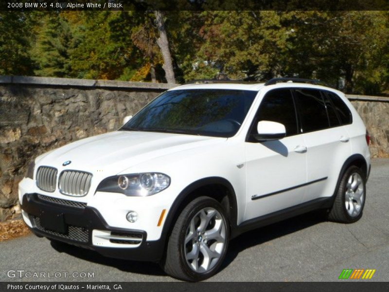 Alpine White / Black 2008 BMW X5 4.8i