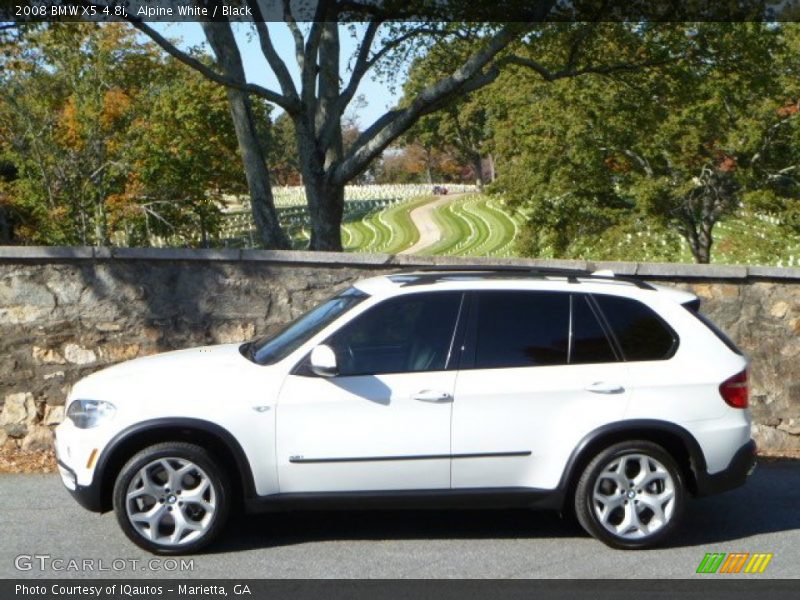 Alpine White / Black 2008 BMW X5 4.8i