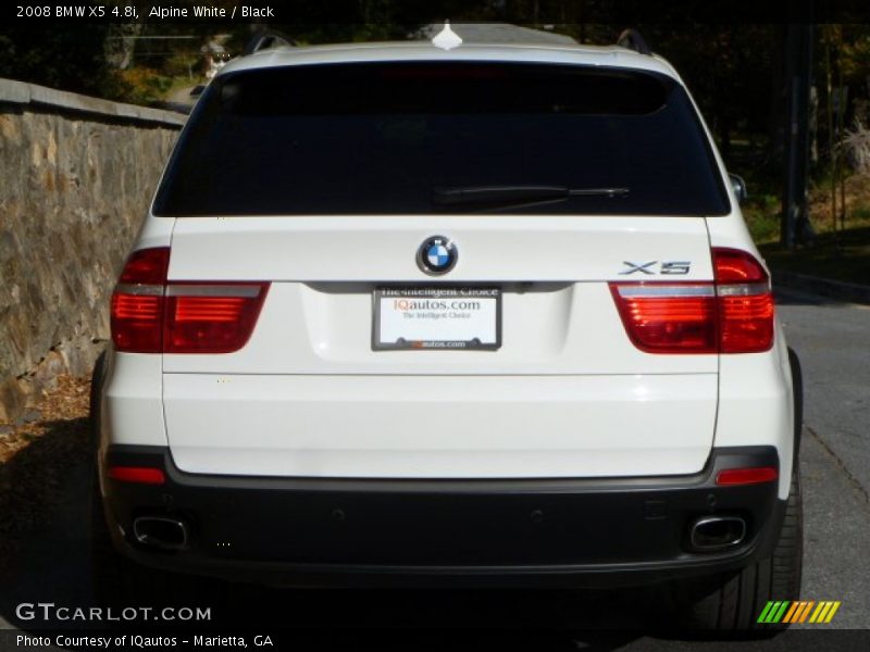 Alpine White / Black 2008 BMW X5 4.8i