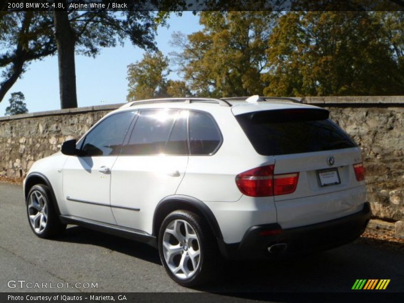 Alpine White / Black 2008 BMW X5 4.8i