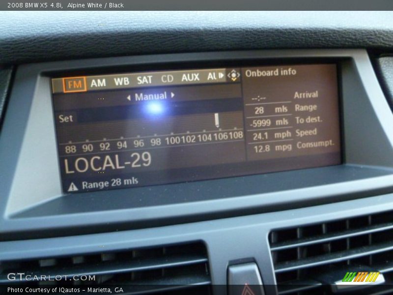 Alpine White / Black 2008 BMW X5 4.8i