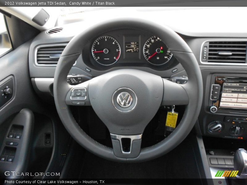 Candy White / Titan Black 2012 Volkswagen Jetta TDI Sedan