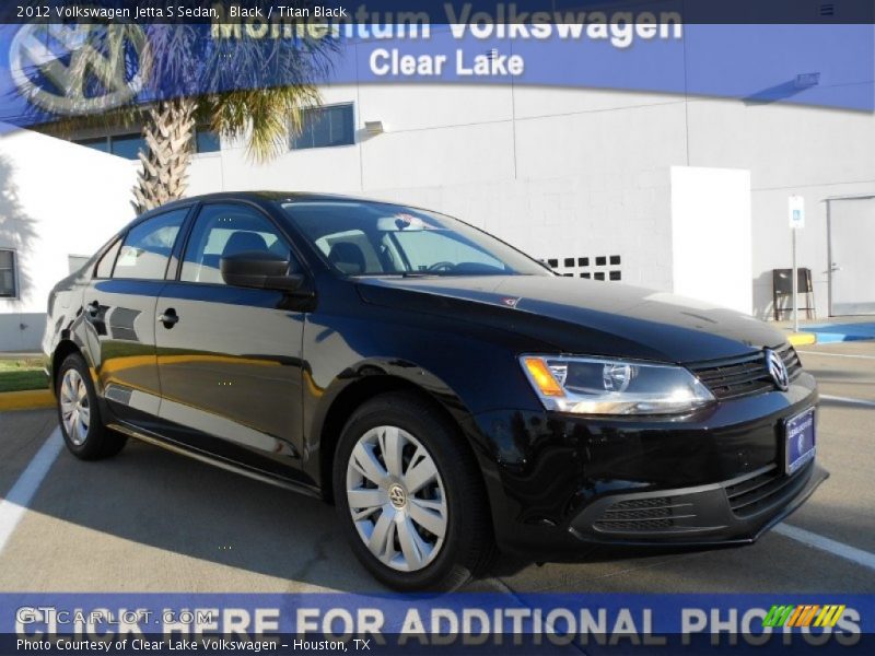 Black / Titan Black 2012 Volkswagen Jetta S Sedan