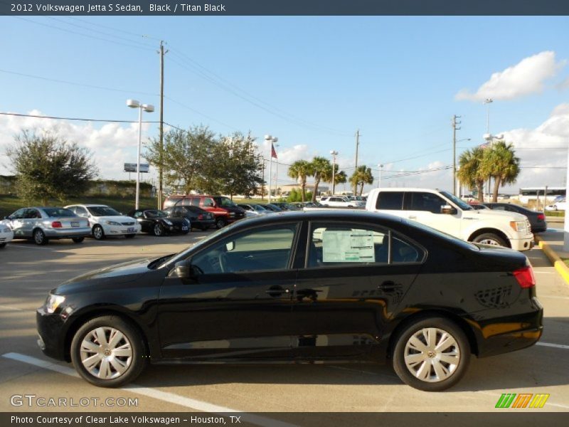 Black / Titan Black 2012 Volkswagen Jetta S Sedan
