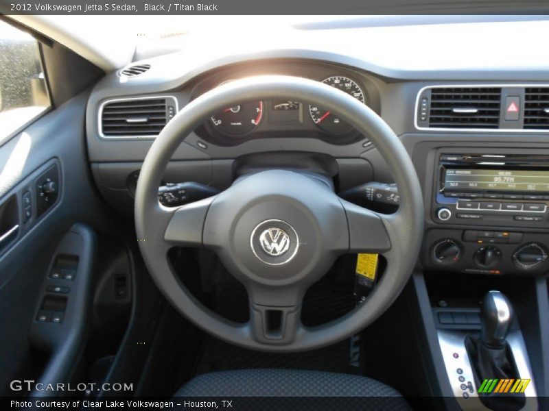 Black / Titan Black 2012 Volkswagen Jetta S Sedan