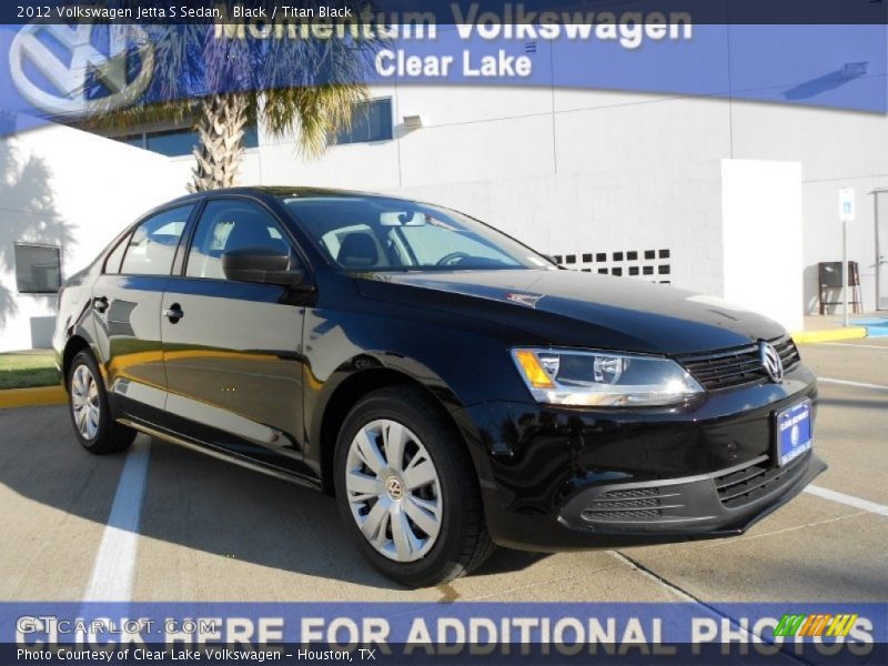 Black / Titan Black 2012 Volkswagen Jetta S Sedan