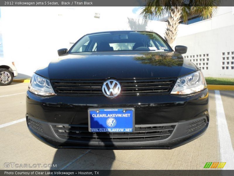 Black / Titan Black 2012 Volkswagen Jetta S Sedan