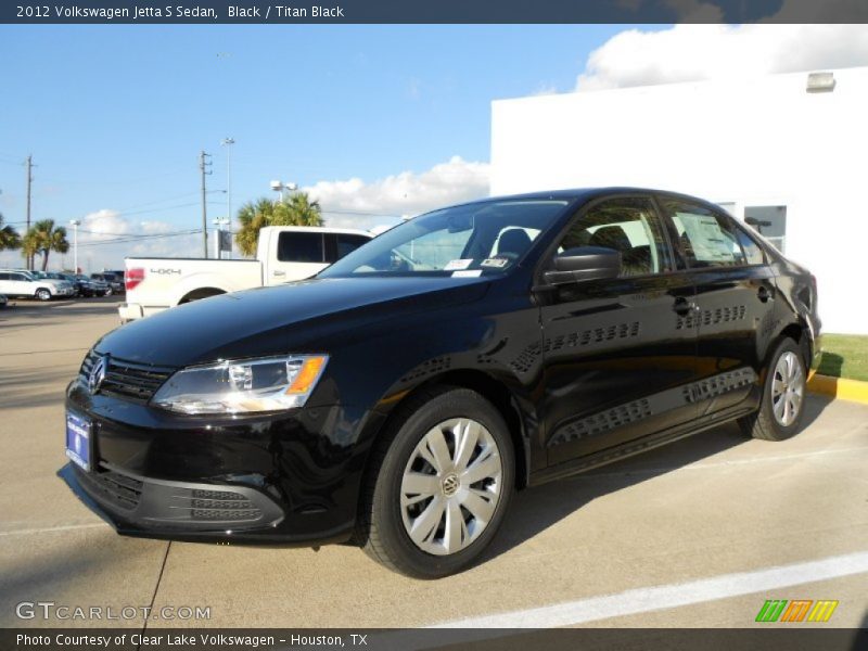 Black / Titan Black 2012 Volkswagen Jetta S Sedan