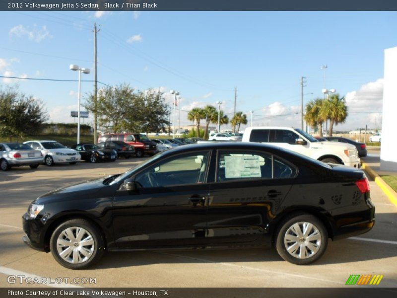Black / Titan Black 2012 Volkswagen Jetta S Sedan
