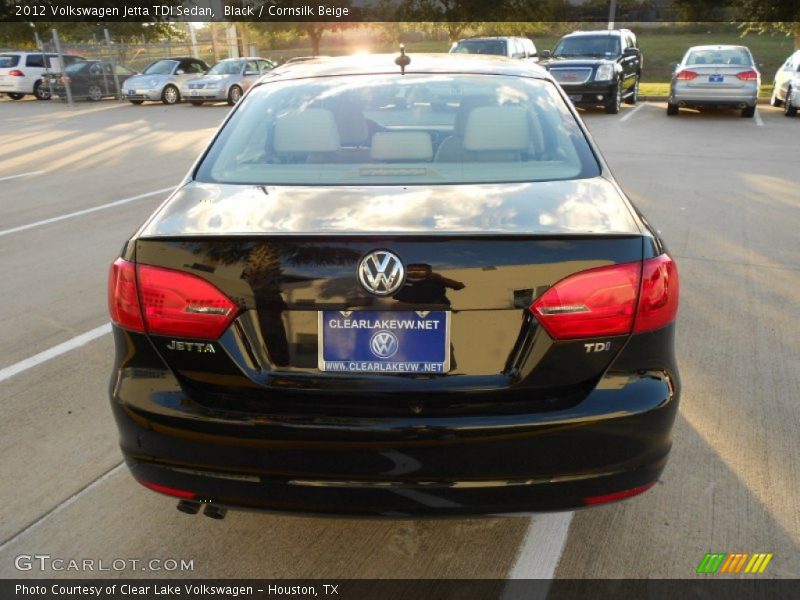 Black / Cornsilk Beige 2012 Volkswagen Jetta TDI Sedan