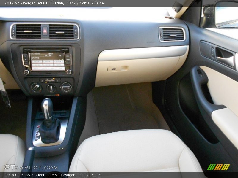 Black / Cornsilk Beige 2012 Volkswagen Jetta TDI Sedan