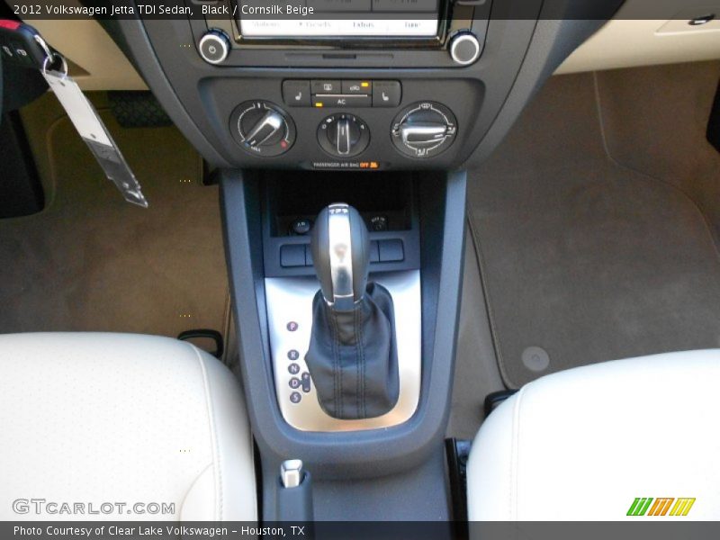 Black / Cornsilk Beige 2012 Volkswagen Jetta TDI Sedan