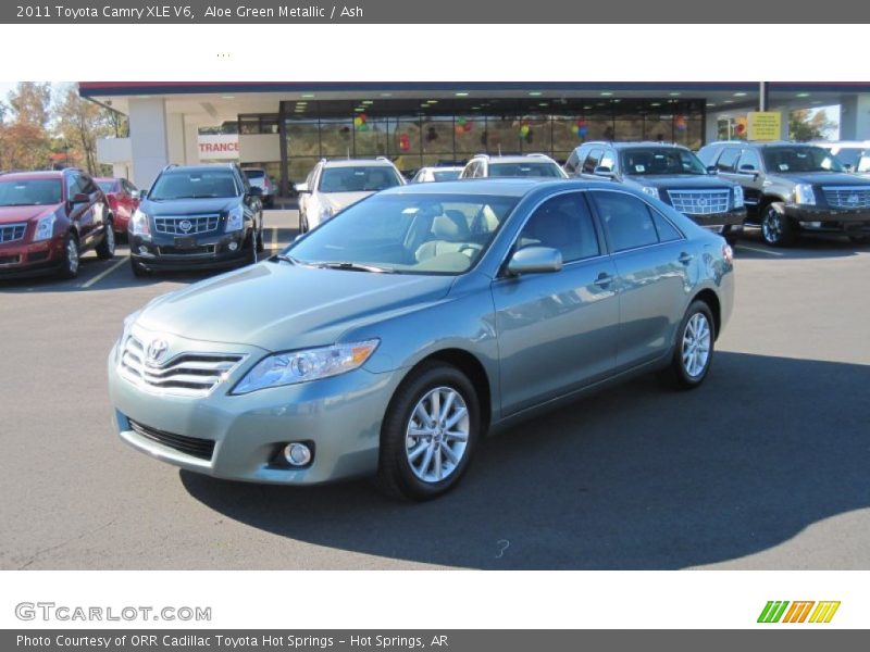 Aloe Green Metallic / Ash 2011 Toyota Camry XLE V6