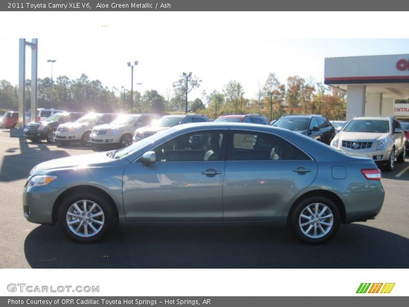 Aloe Green Metallic / Ash 2011 Toyota Camry XLE V6