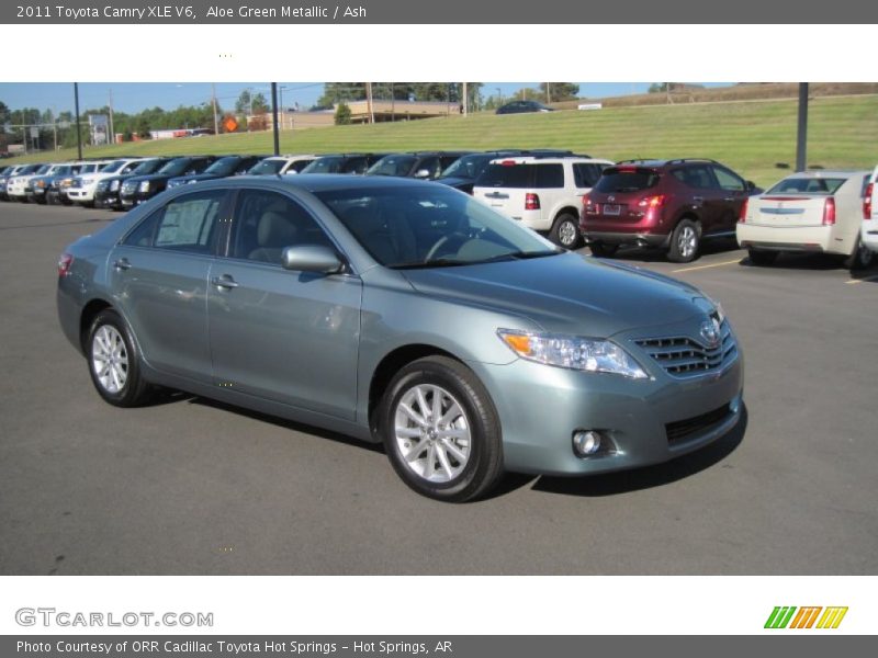 Aloe Green Metallic / Ash 2011 Toyota Camry XLE V6