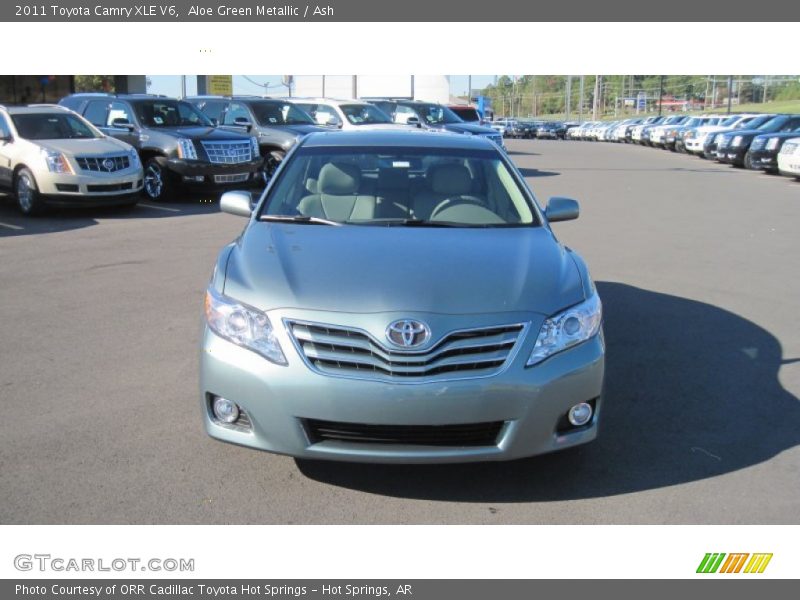 Aloe Green Metallic / Ash 2011 Toyota Camry XLE V6